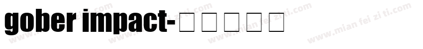 gober impact字体转换